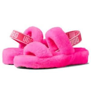 Ugg Pink Oh Yeah Slide Slide Slipper Shoe